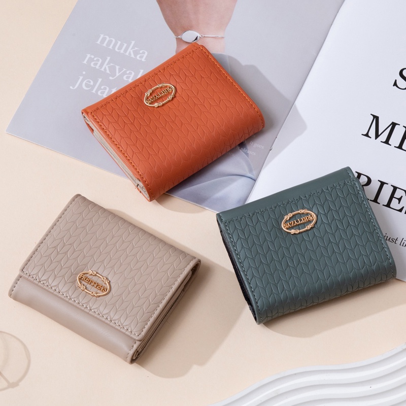 2022-fashion-pu-leather-wallet-women-korean-short-womens-mini-wallet-version-card-holder-coin-purse