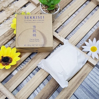 Kose Sekkisei Clear Wellness Facial Soap 100g สบู่ล้างหน้า ผลิต 01/2022