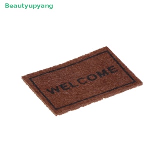 [Beautyupyang] พรมปูพื้น Welcome ขนาดเล็ก อุปกรณ์เสริม สําหรับบ้านตุ๊กตา