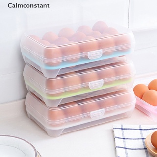 Ca&gt; กล่องพลาสติก 15 ช่อง สําหรับใส่จัดเก็บไข่ ในตู้เย็น ห้องครัว