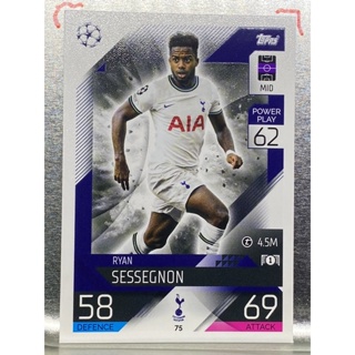 การ์ดนักฟุตบอล 2022/23 Ryan Sessegnon การ์ดสะสม Tottenham hotspur การ์ดนักเตะ สเปอร์ส