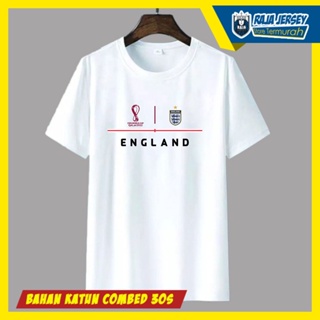 KATUN T SHIRT T-SHIRT Ball ENGLAND Uk World Cup FIFA 2022 Cotton COMBED 30Sเสื้อยืด