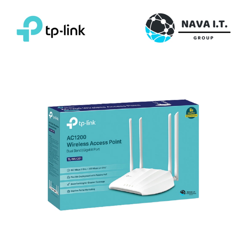ภาพหน้าปกสินค้า️กรุงเทพฯด่วน1ชั่วโมง ️ TP-Link TL-WA1201 AC1200 Wireless Access Point รับประกันศูนย์ตลอดอายุการใช้งาน จากร้าน nava.it บน Shopee
