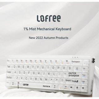 Lofree คีย์บอร์ดบลูทูธไร้สาย 1% เนื้อแมตต์ 68 คีย์ ไฟแบ็คไลท์ สําหรับ Pc Gamer Laptop