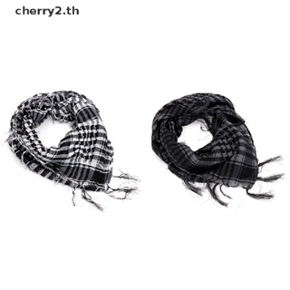 [cherry2] ผ้าพันคอ ผ้าคลุมไหล่ ทรงสี่เหลี่ยม น้ําหนักเบา กันลม สไตล์ทหาร อาหรับ แฟชั่นฤดูหนาว สําหรับผู้ชาย เดินป่า ขี่รถมอเตอร์ไซค์ [TH]