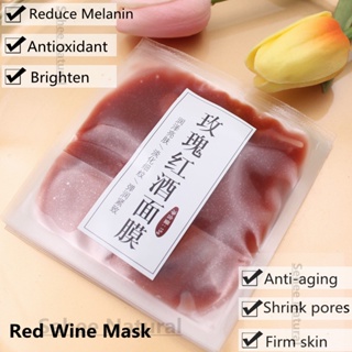 10pcs Anti Oxidant Rose Red Wine Mask Moisturizing Whitening Brightening Jelly Mask Gel 15g/pc
