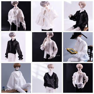 ตุ๊กตา Bjd เสื้อผ้าเสื้อจับคู่พื้นฐาน 1/3 1/4 ด้านบนลุงเสื้อชีฟองที่แข็งแกร่ง