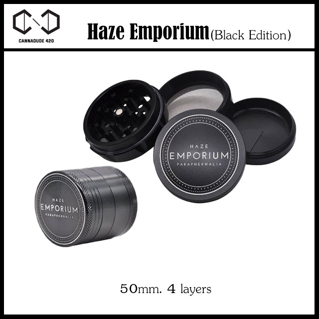 ที่บด-haze-emporium-เครื่องบดสมุนไพร-haze-50-mm-emporium-grinder-สี-ดำ-เขียว