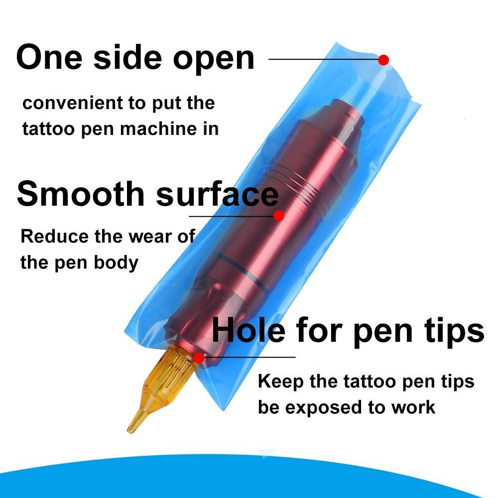 eutus-ปากกาสัก-200-ชิ้นครอบคลุมถุงใส่ปากกาสักแบบใช้แล้วทิ้งใหม่