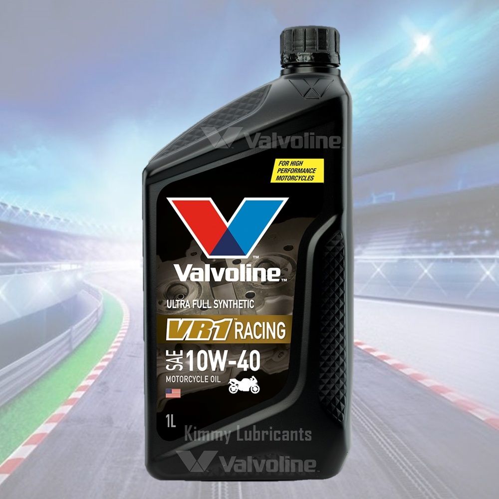 ราคาและรีวิวValvoline VR1 Racing Oil 4T Ultra Fully Synthetic 100% 10W-40 ขนาด 1 ลิตร