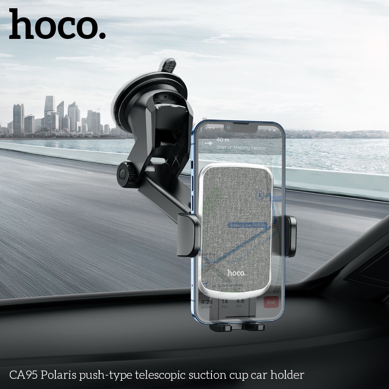 hoco-ca95-polaris-push-type-telescopic-suction-cup-car-holder