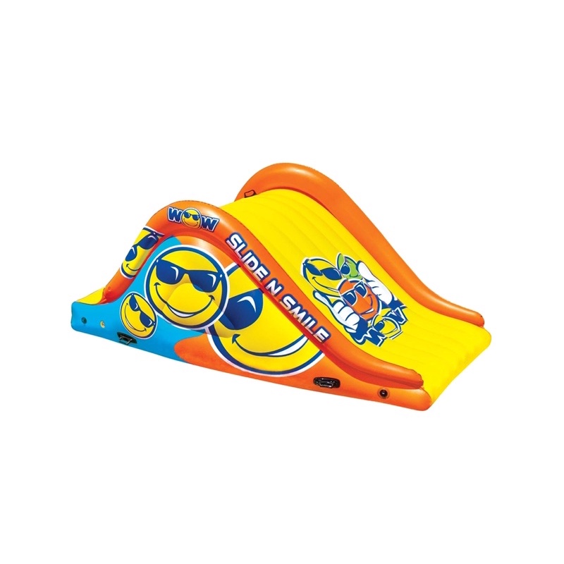 wow-world-of-watersports-19-2210-slide-n-smile-floating-2-lane-waterslide-9-feet-long