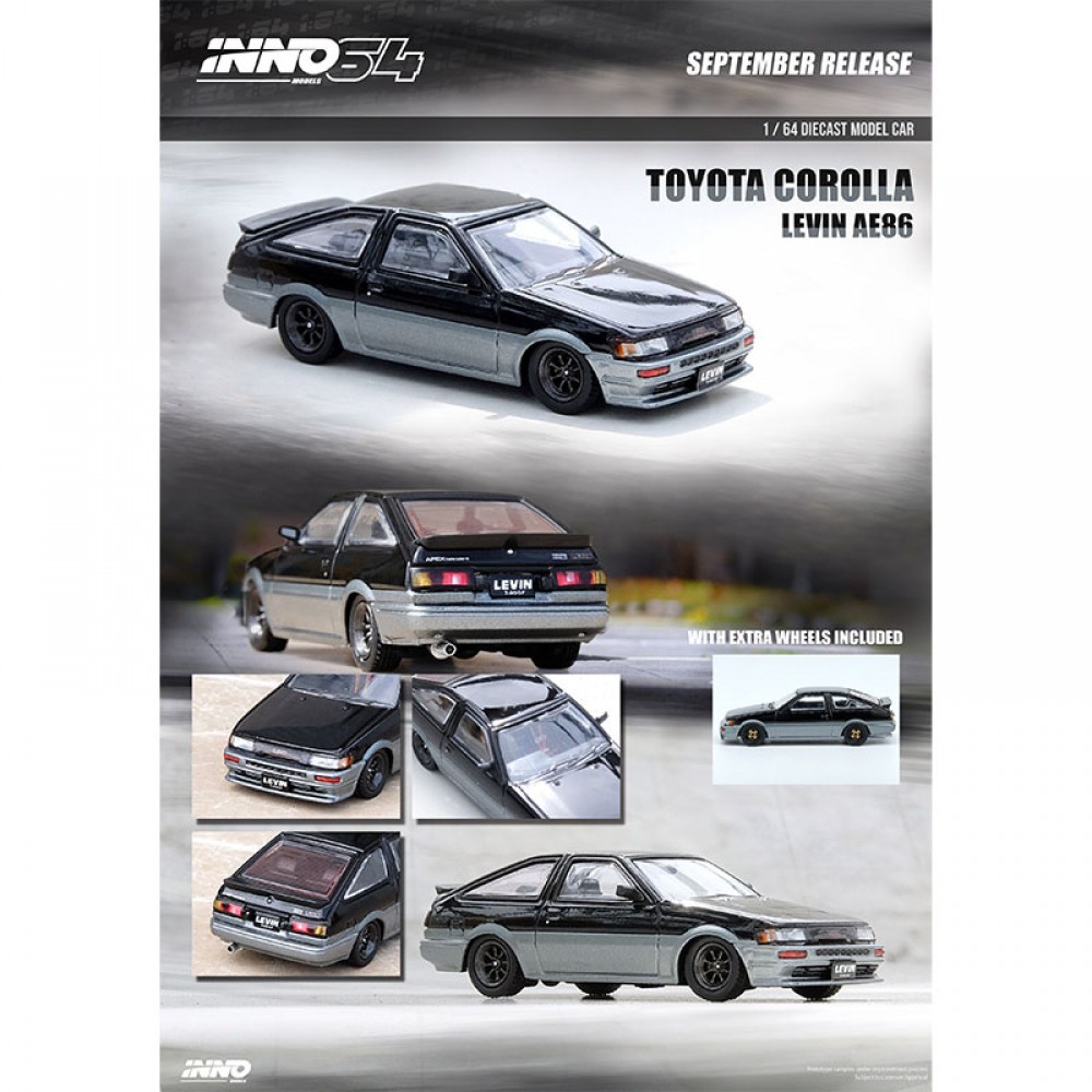 inno64-in64-ae86-blgr-1-64-toyota-corolla-levin-ae86-black-grey-diecast-scale-model-car