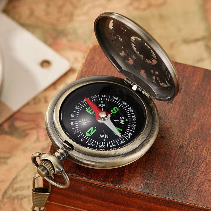 Mon Pocket Watch Flip Compass Navigation Survival Compass Compa Shopee Thailand