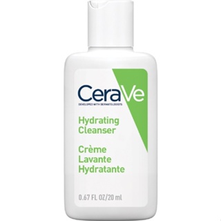 [Gift] เซราวี CERAVE Hydrating Cleanser ทำความสะอาดผิวหน้าและผิวกาย สำหรับผิวธรรมดา-ผิวแห้ง 20ml.(ทำความสะอาดผิวหน้า) [สินค้าสมนาคุณงดจำหน่าย]