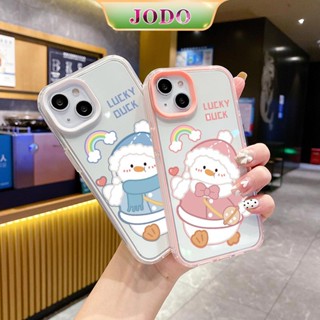 3 In 1 เคสโทรศัพท์ซิลิโคน TPU แบบนิ่ม ลายเป็ด กันกระแทก สําหรับ iPhone 15 14 13 12 11 Promax 6 6S 7 8 Plus X XR XSMax SE