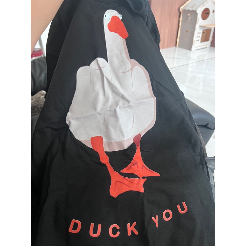 พร้อมส่ง-เสื้อ-duck-you-ผ้า-cotton-100-มีสองสี-ส่งไววันต่อวันจ้า-t-shirt