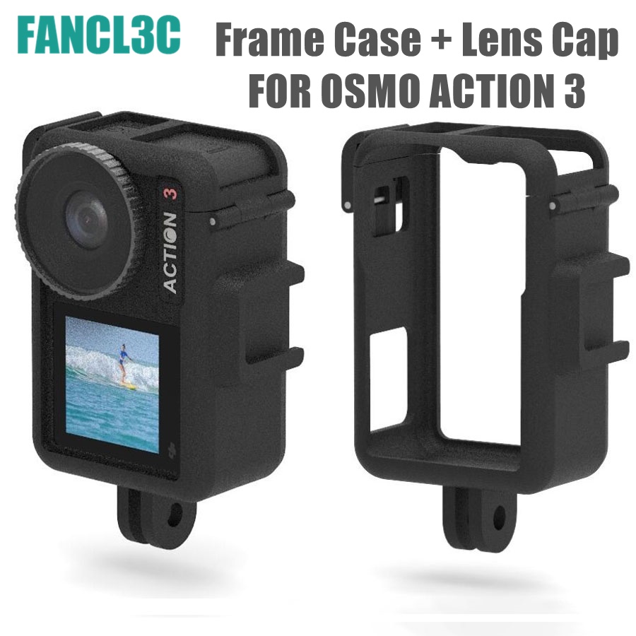 สำหรับ-dji-osmo-action-3-กรอบเคสฝาครอบเลนส์ฝาครอบป้องกันกระจกกันรอยรองเท้าเย็นสำหรับ-dji-action-3-อุปกรณ์เสริม