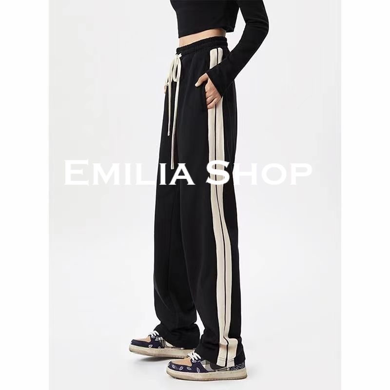 emilia-shop-กางเกงขายาวกางเกงเอวสูงกางเกงขายาวผู้หญิงสไตล์เกาหลี-2022-ใหม่-สวยงาม-สบาย-พิเศษ-comfortable-k011105-36z230909