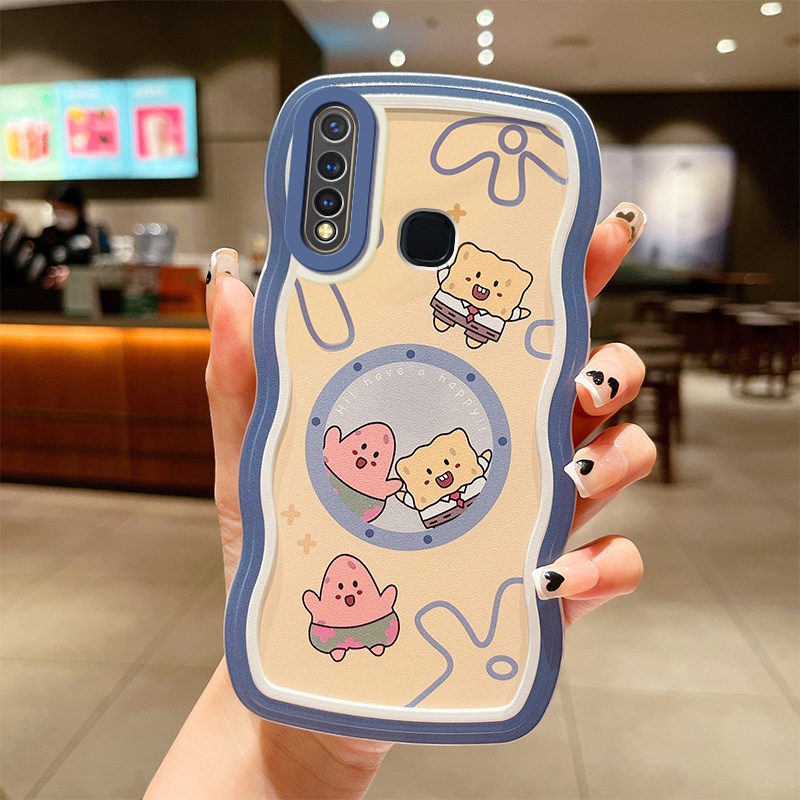 fashion-เคส-vivo-y19-เคสโทรศัพท์มือถือ-แบบใส-ลายคลื่นน่ารัก-สําหรับ-vivo-y19