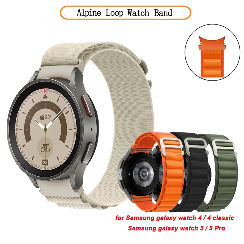 No Gaps Strap Alpine Loop Band สําหรับ Samsung Galaxy Watch 7 6 5 40 ...