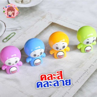 พร้อมส่ง กบเหลาดินสอลายการ์ตูนน่ารักจำนวน 1 ตัว คละสีคละลาย