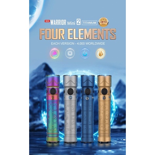 ไฟฉาย-olight-warrior-mini-2-titanium-four-elements-limited-edition