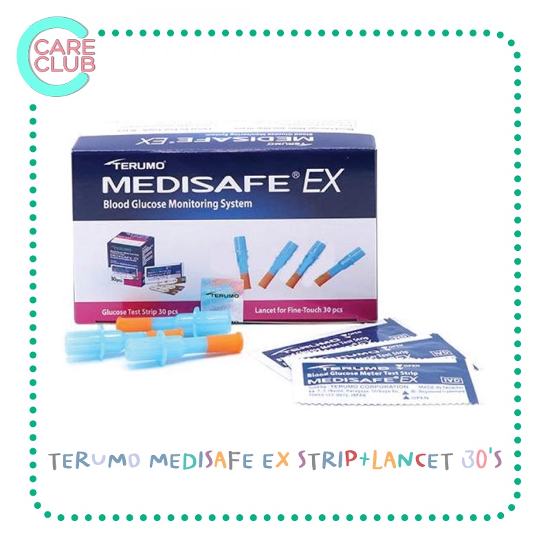 terumo-medisafe-ex-แผ่นตรวจน้ำตาล-และ-เข็มเจาะ-30-ชุด