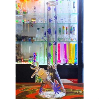 #พร้อมส่งในไทย M clear weed leaf bowl bong 18.8