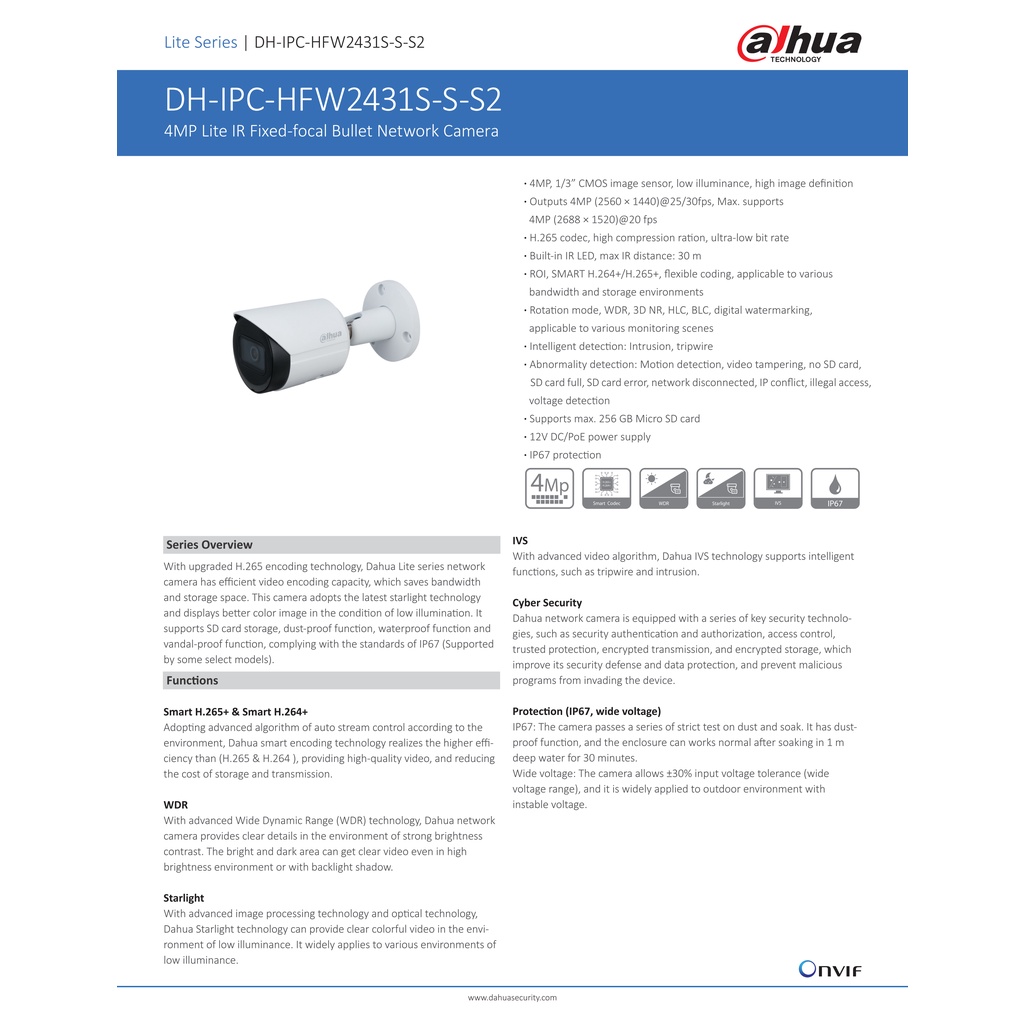 dahua-กล้องวงจรปิดระบบ-ip-ความละเอียด-4-ล้านพิเซล-รุ่น-ipc-hfw2431sp-s-s2