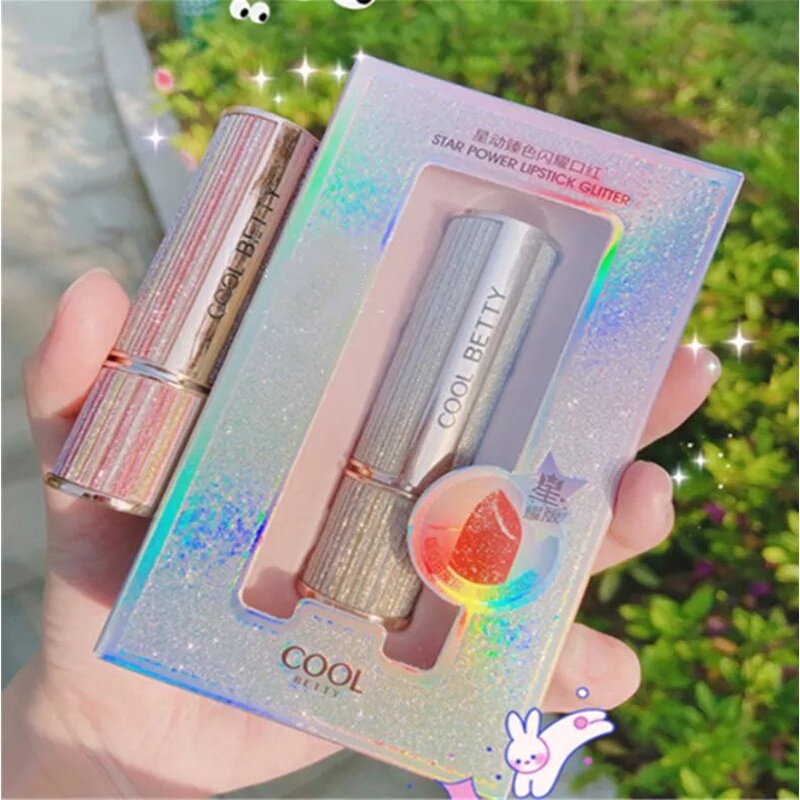 cool-betty-no-23077-star-power-lipstick-glitter-คลู-เบ็ตตี้-สตาร์-พาวเวอร์-ลิปสติก-กลิตเตอร์-สีสวย-ติดทน-1ชิ้น