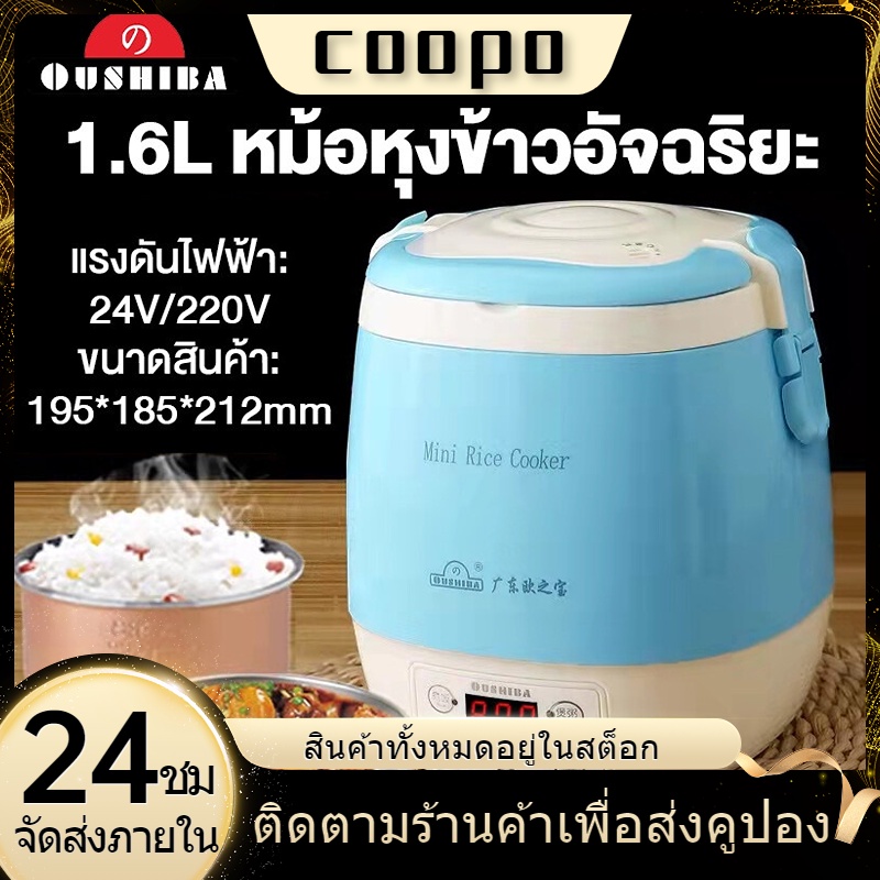 หม้อหุงข้าว-หม้อหุงข้าวในรถยนต์-หม้อหุงข้าวในครัวเรือน-หม้อหุงข้าวแบบพกพา-220v-24v