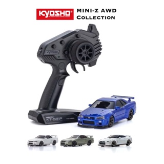 Kyosho MINI-Z AWD การควบคุมวิทยุ GT-R R34 R35 1/27