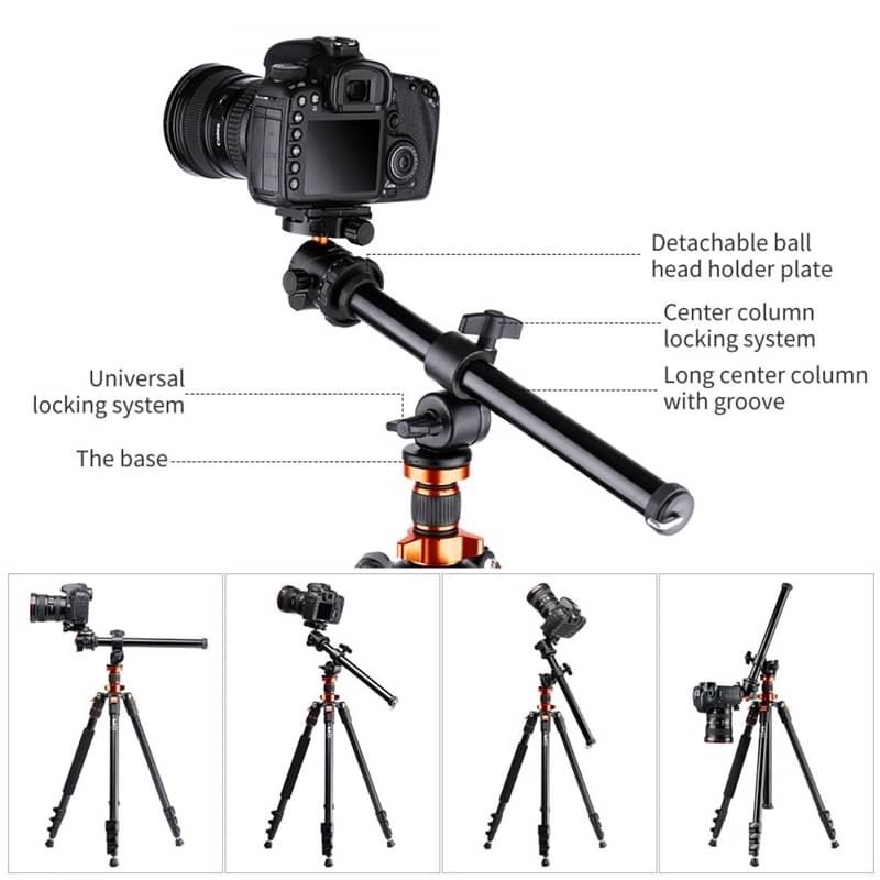 k-amp-f-concept-overhead-dslr-tripod-compact-aluminum-portable-travel-78-2m-vlog-ขาตั้งกล้อง-kf09-087v4