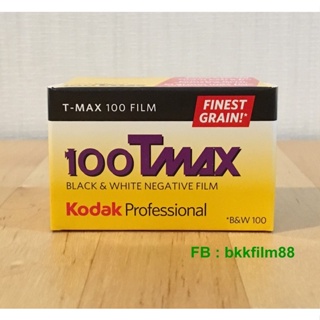 สินค้า ฟิล์มขาวดำ Kodak 100Tmax 35mm 36exp 135-36 T-Max Black and White Professional Film ฟิล์ม 135 Tmax