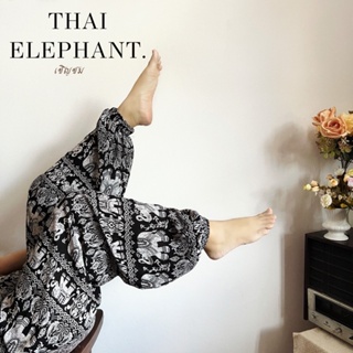 🐘 กางเกงลายช้างไทยขอบเอ้วสูง ‼️เก็บพุง คละลาย (เป้าลึกไม่ขาดง่าย ) free size ใส่สบาย 🐘