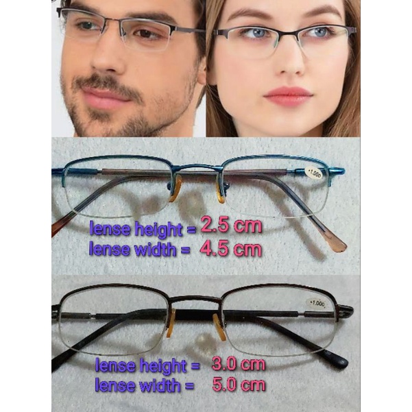 sale-sale-pre-loved-unisex-half-frame-reading-glasses-presbyopia-spectacles-แว่นอ่านหนังสือ