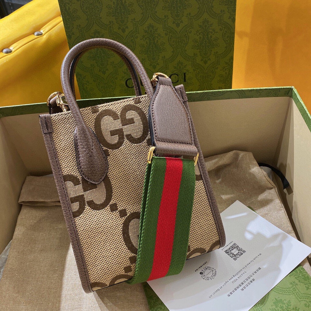 พรี-ราคา5500-gucci-gg-699406-mini-tote-กระเป๋าถือ-หนังวัว-กระเป๋าสะพาย