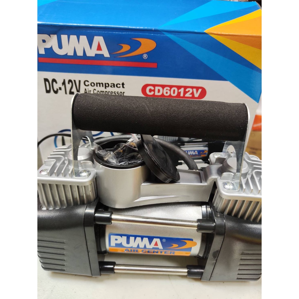 ภาพสินค้าPUMA ปั๊มลมเติมลม ใช้ที่จุดบุหรี่ในรถพร้อมคีบแบต 12 v 0-150 ปอนด์ 10 บาร์ จากร้าน zhen2561 บน Shopee ภาพที่ 5