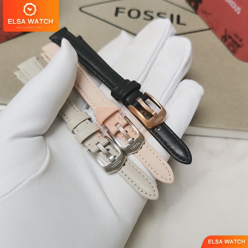 fossil-สายนาฬิกาข้อมือหนังแท้-12-มม-12-มม-ปลดเร็ว-สําหรับ-es4827-es4830-es4502-es4529-es4699