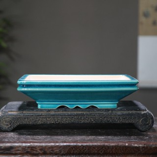 Jingdezhen กระถางดอกไม้เซรามิค ทรงสี่เหลี่ยมผืนผ้า อุณหภูมิสูง สีสันสดใส สไตล์จีนโบราณ