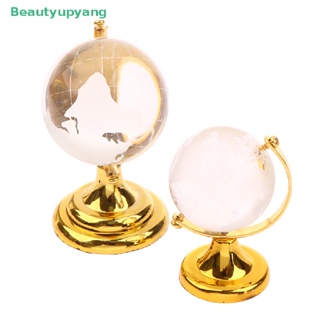 [Beautyupyang] ลูกโลกคริสตัลใส 1:12 พร้อมขาตั้ง สําหรับตกแต่งบ้านตุ๊กตา