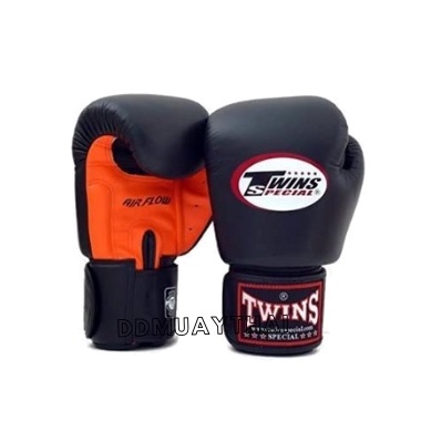 นวมชกมวย-ทวินส์-สเปเชี่ยล-twins-special-boxing-glove-bgvla2-orange-black-ส้มดำ-หนังแท้-ระบายอากาศ