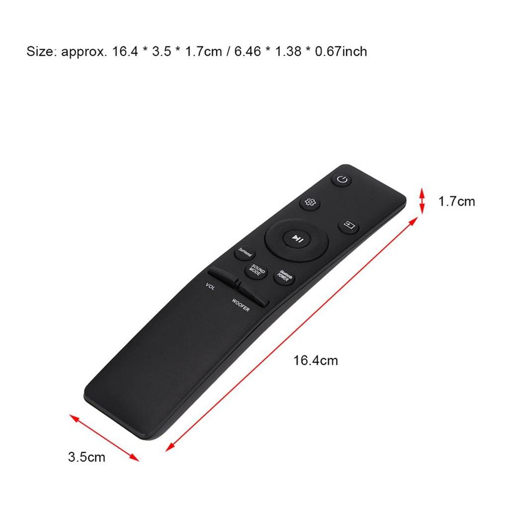 รีโมทลำโพงซาวด์บาร์-samsung-สามารถใช้ได้กับลำโพงซาวด์บาร์-samsung-ได้ทุกรุ่น-ไม่ต้องปรับหรือจูน