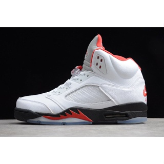 Nk AJ Air Jordan 5 Retro “Fire Red Silver Tongue D 1-102 URYF คุณภาพสูง