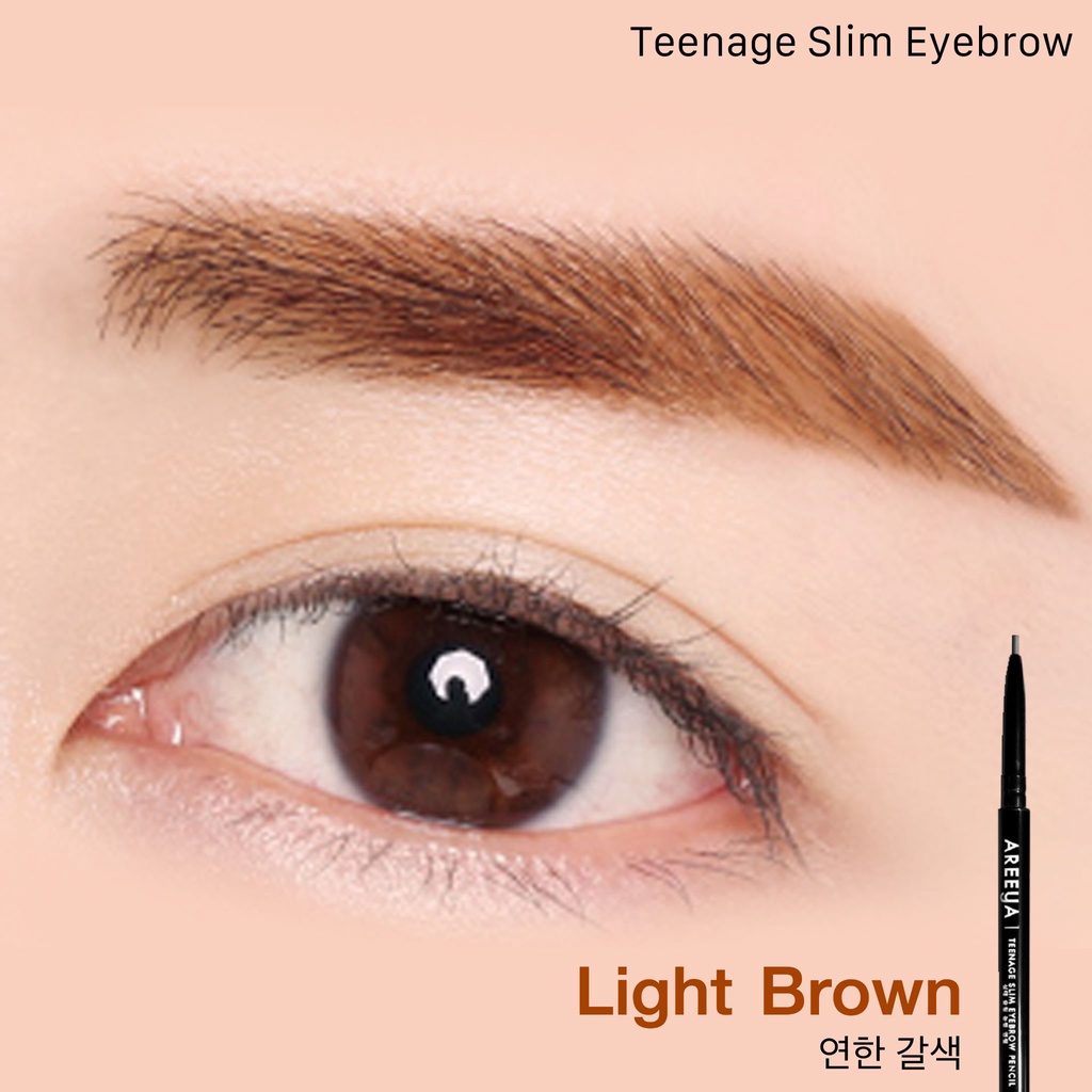 ดินสอเขียนคิ้ว-เส้นเล็ก-แบรนด์เอรียา-teenage-slim-eyebrow-pencil