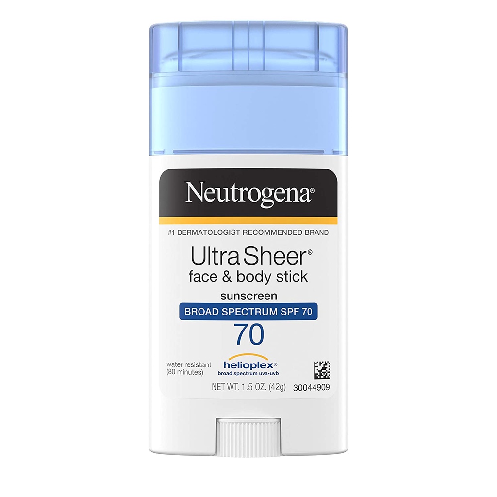 ถูกสุด-ของใหม่-กันแดด-spf70-แบบแท่ง-neutrogena-ultra-sheer-face-amp-body-stick-sunscreen-42-g-beach