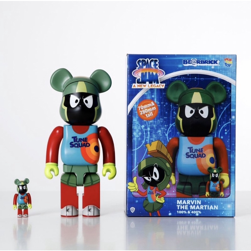 Bearbrick Marvin The Martian Tune Squad Looney Tunes 100%+400