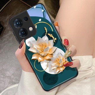 Dmy เคส OPPO Reno 8 8z 8T 7z 7 6 pro 5 6Z 4 3 2F F5 F7 F9 F11 pro A95 A94 A93 A92 A83 A5S A12e A7 A72 A76 A74 A5 A9 A15 A16 A16K A31 A53 A55 ฝาครอบกระจกนิรภัย ของขวัญนําโชค A54