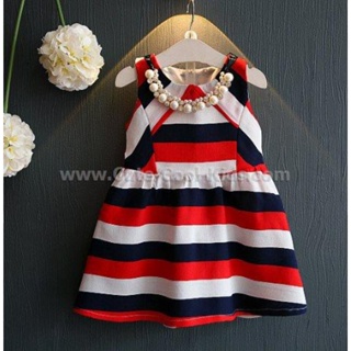 DT-053 ชุดเสื้อ+กระโปรงเด็ก(ไม่มีสร้อยค่ะ) Size-120 (5-6Y)